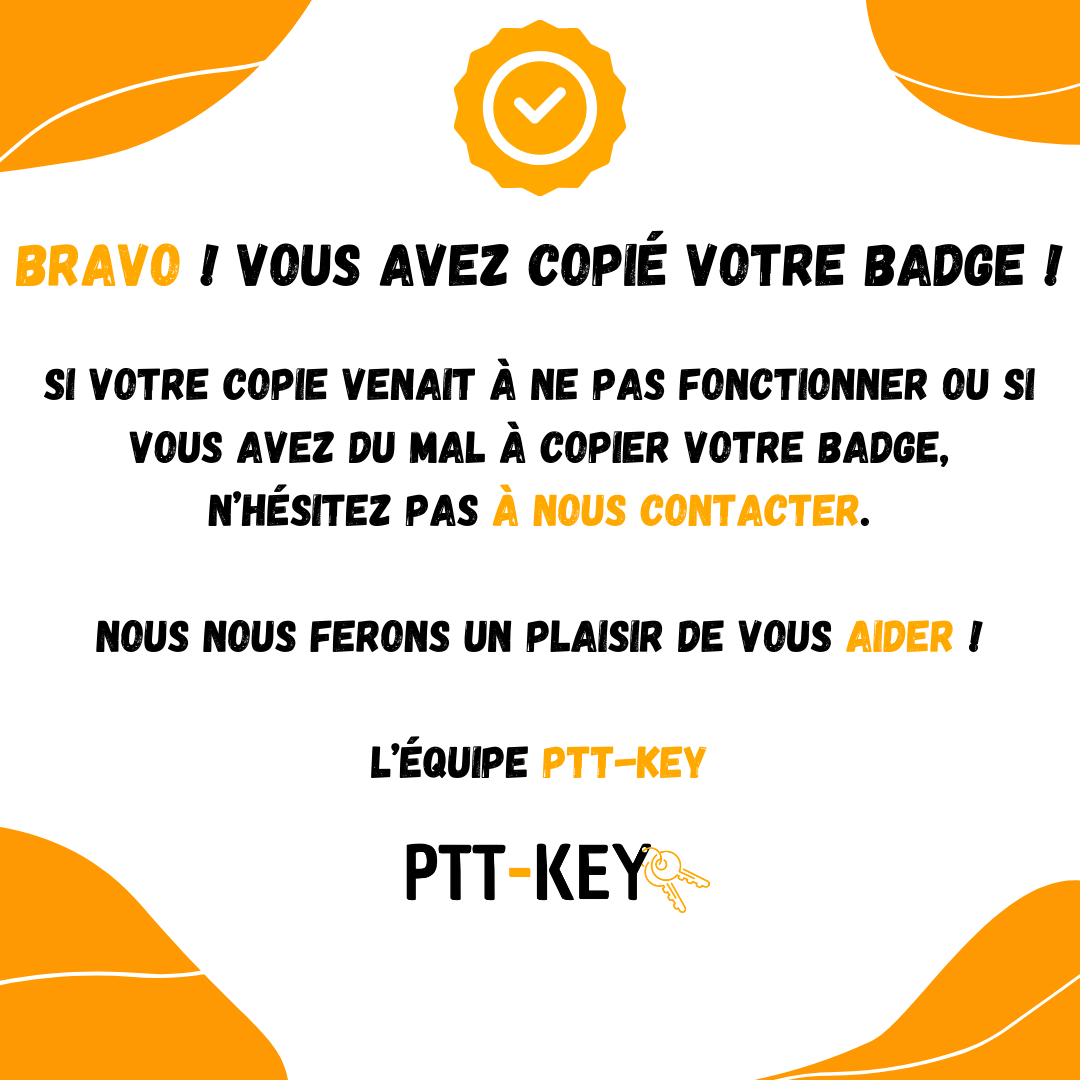 Badge RFID Vigik Universel | Lot 10 Badges NFC Programmables 13.56MHz | Pack Pro MCT Android CUID