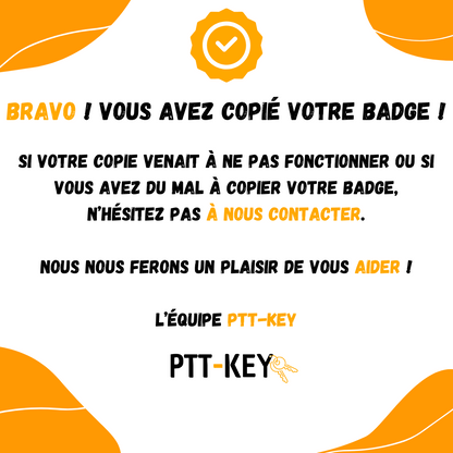 Badge RFID Vigik Universel | Lot 10 Badges NFC Programmables 13.56MHz | Pack Pro MCT Android CUID