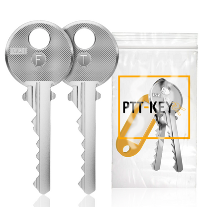 Lot 2 Pass PTT T10 + F10 | 2 Clés Universelles Boîte aux Lettres & Hall d'Immeuble | Kit Complet Certifié